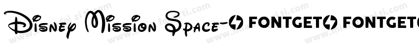 Disney Mission Space字体转换
